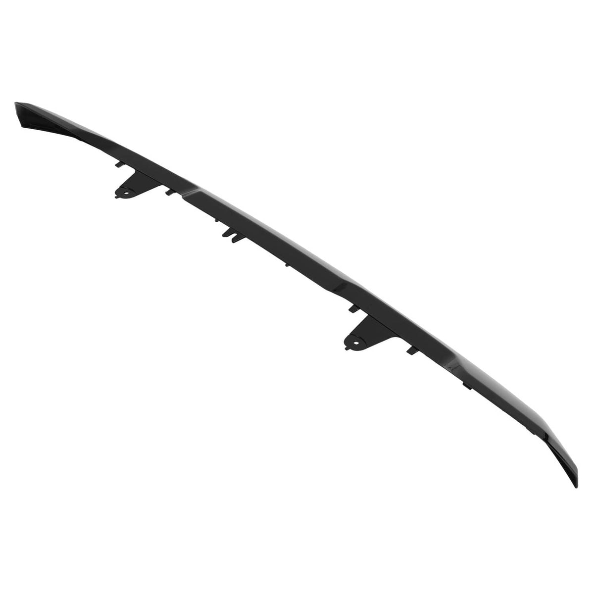 Solid Spare Front Upper Top Grille Hood Molding Trim Black For 20-23 GMC Sierra 2500 3500 HD