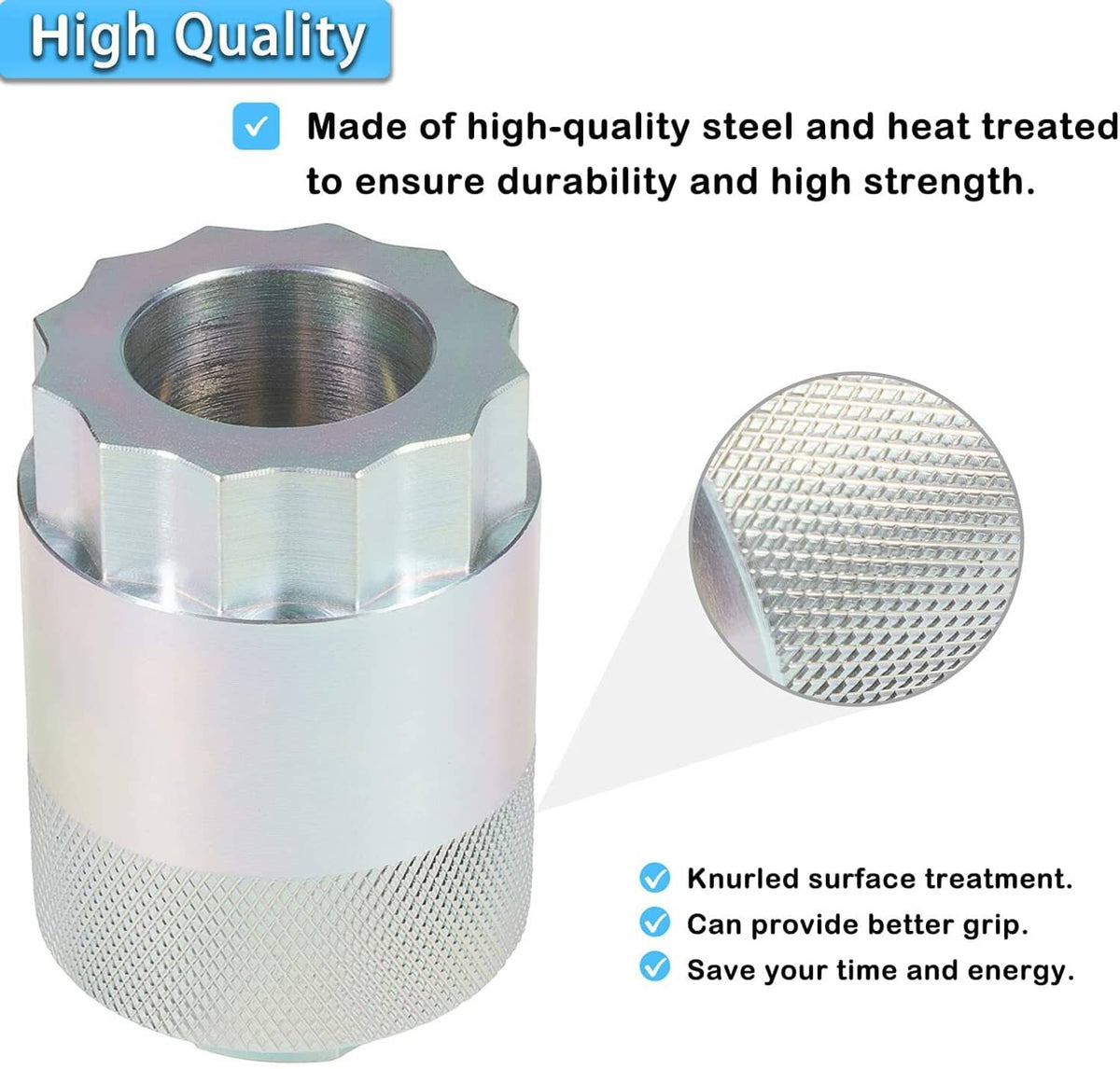 Solidspare 64mm Rear Differential Pinion Bearing Nut Socket Tool For Honda TRX 420 Rancher