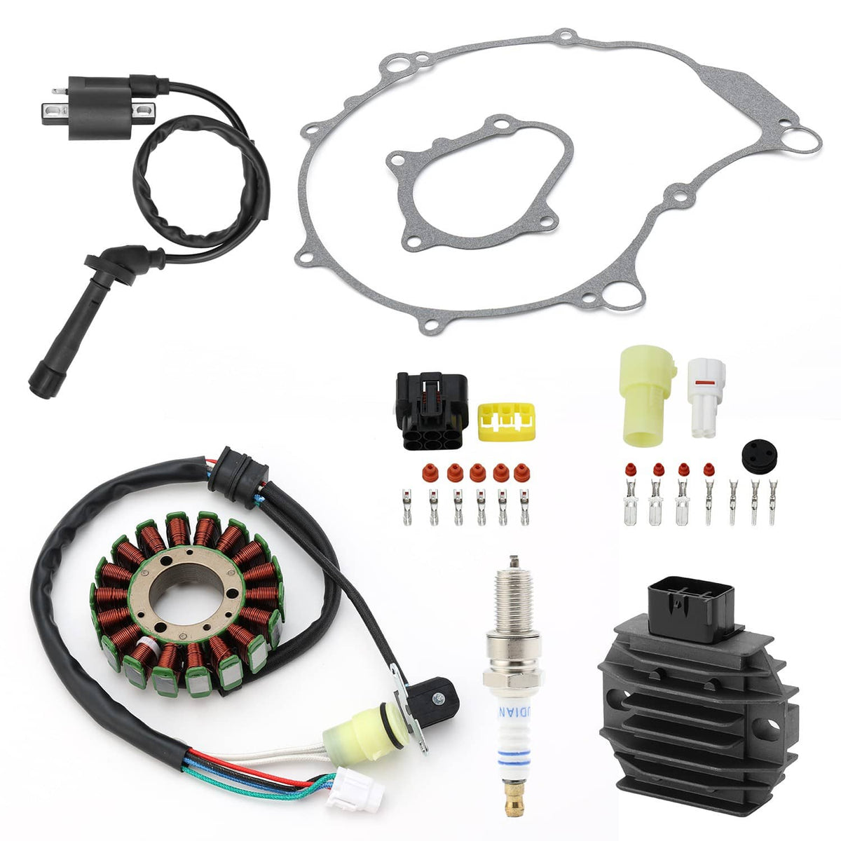 Solidspare For Yamaha Raptor 660R YFM660R 01-05 Stator Regulator Rectifier w/ Ignition Coil