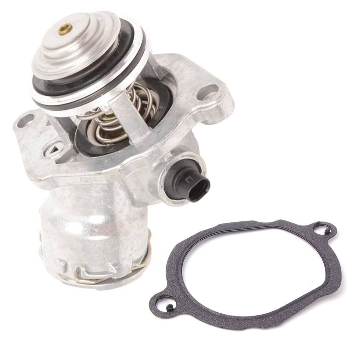 Solidspare Engine Coolant Thermostat Assembly with Sensor For Mercedes C300 C350 E350 ML350
