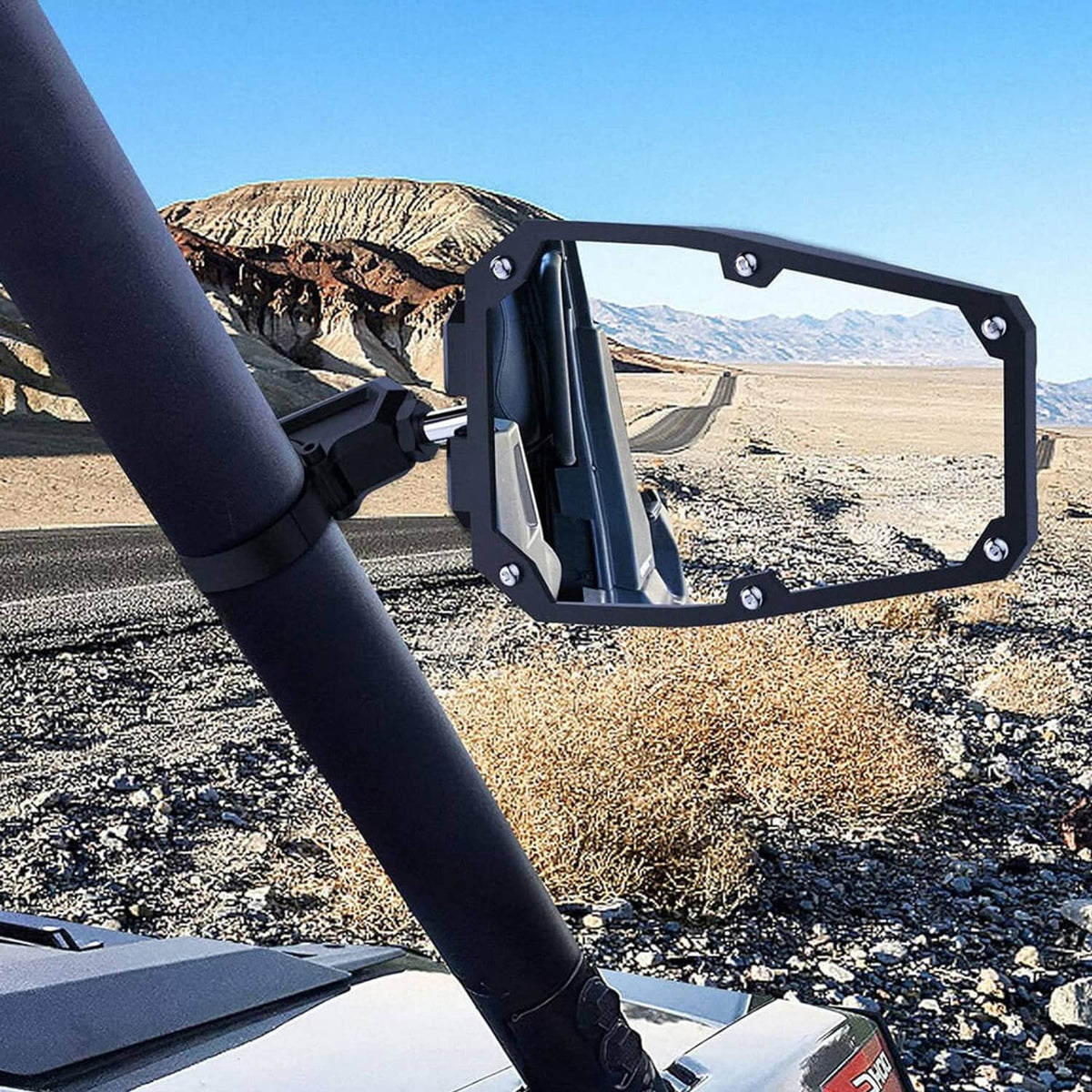 Solidspare 1.5''-2" UTV Side Mirrors Foldable Adjustable for Polaris RZR S 800 900 XP 1000