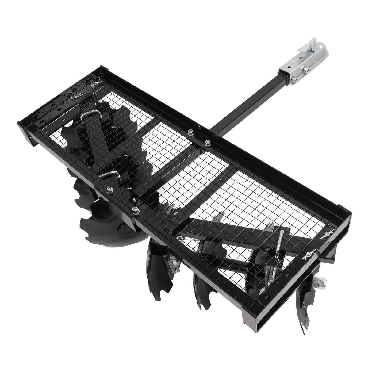 Solidspare Tow-Behind Notched Disc Harrow 4FT For ATV UTV Trailer Tilling W/ A 2" Towball