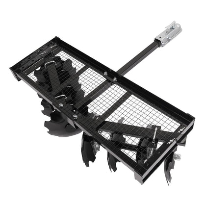 Solidspare Tow-Behind Notched Disc Harrow 4FT For ATV UTV Trailer Tilling W/ A 2" Towball