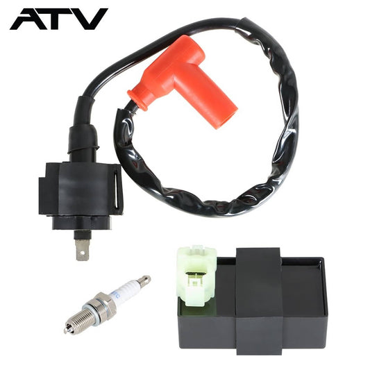 Solidspare New For Honda Foreman 400 FourTrax Foreman 400 Ignition Coil Spark Plug CDI Box