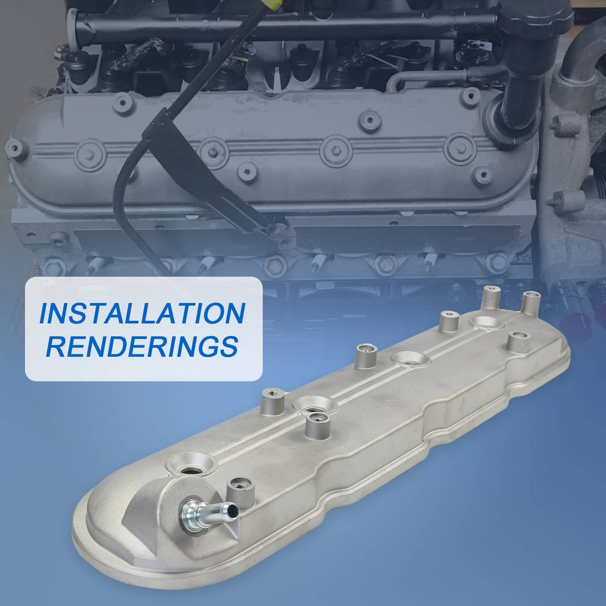Solidspare Left Driver Side Valve Cover 12570427 For Cadillac 1999-2008 Chevy GMC Pontiac