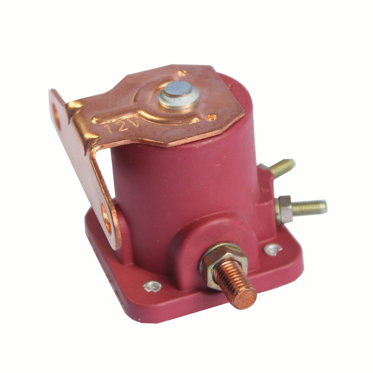 Solidspare Red 12 Volt Solenoid Relay 12V Heavy Duty SW3 SNL135 Fit Ford Starter Car Truck