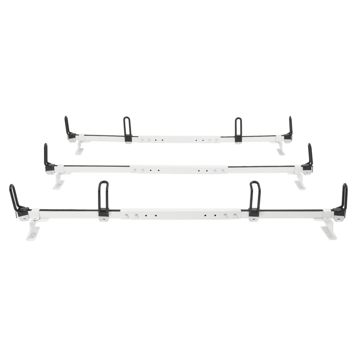 Solid Spare 3-Bars Cargo Van High Ladder Roof Rack For Nissan NV 1500 2500 3500 750 lbs