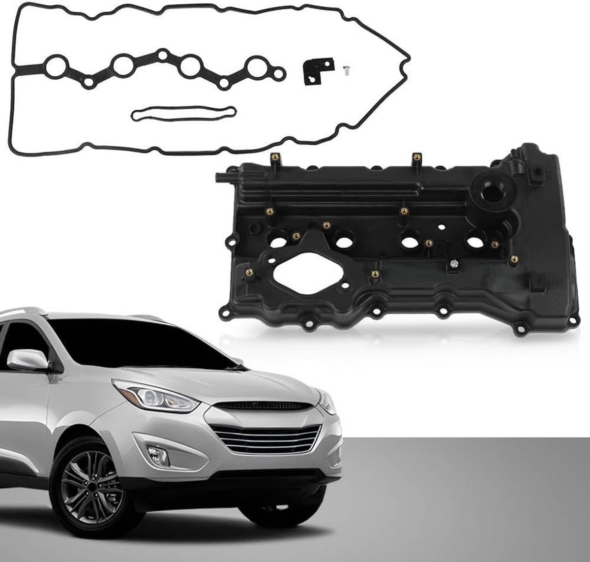 Solidspare Engine Valve Cover for Hyundai 2013-16 Santa Fe Sport Kia 11-16 Optima 2.0L/2.4L