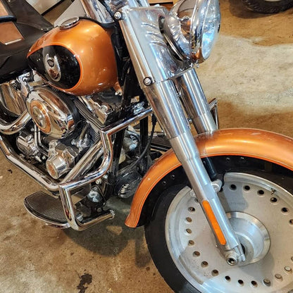 Solidspare Chrome 1 1/4" Highway Guard Crash Bar For Harley FLSTC Heritage Softail 2000-17