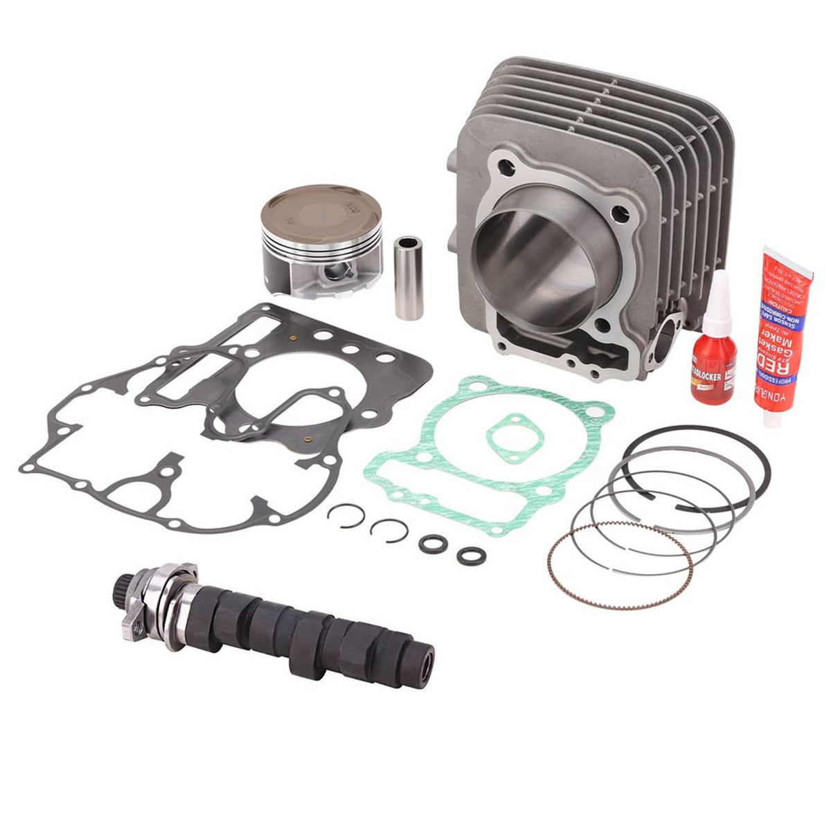 Solidspare Cylinder Piston Gasket Top End Rebuild Kit & Camshaft For Honda TRX400EX TRX400X