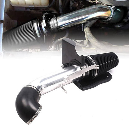 Solidspare Fit For 99-06 Chevy GMC V8 4.8L/5.3L/6.0L 4" Cold Air Intake Kit+Heat Shield Bla