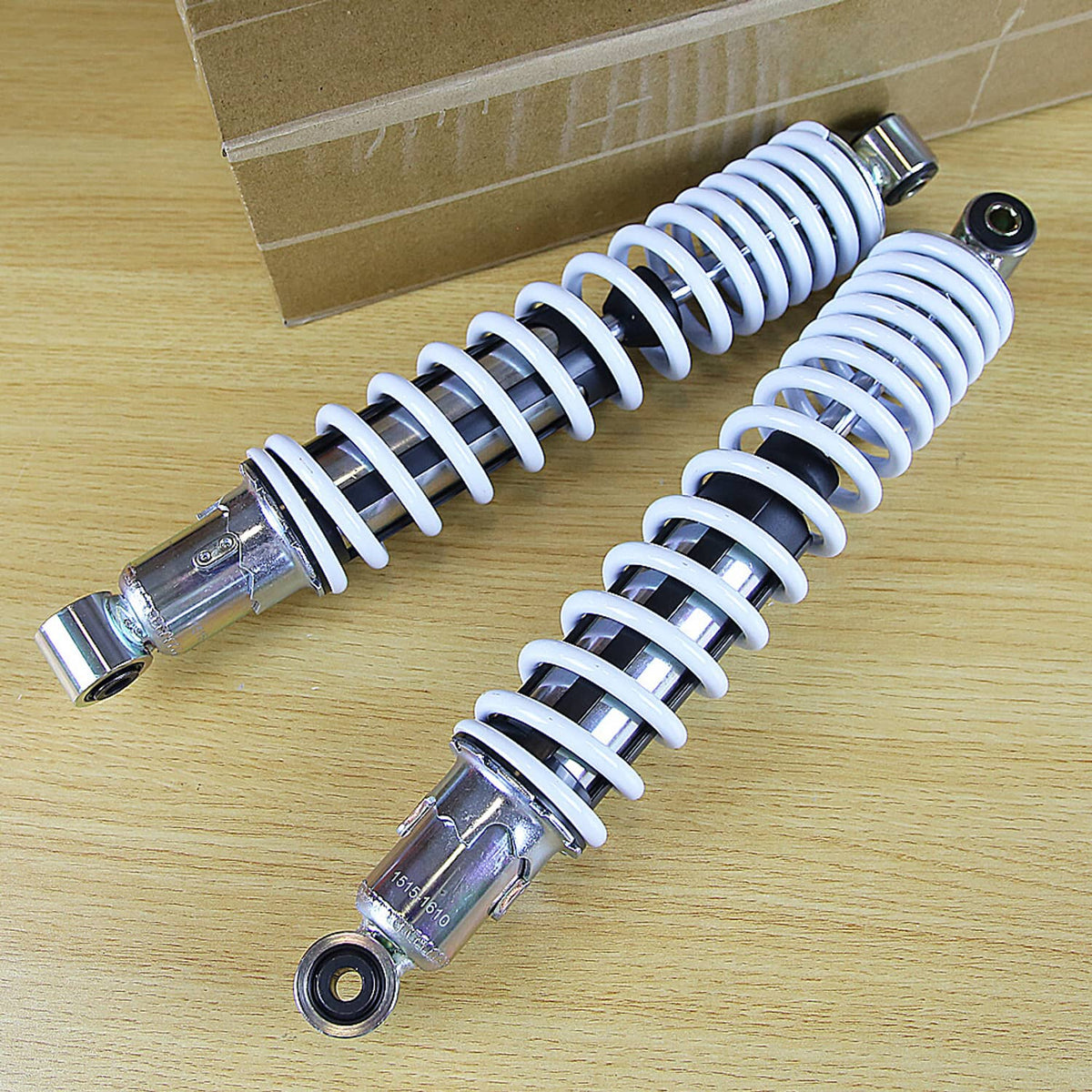 Solidspare 2x Front Shocks Absorber 1987-2006 Fit For Yamaha Banshee YFZ350 Springs WHITE