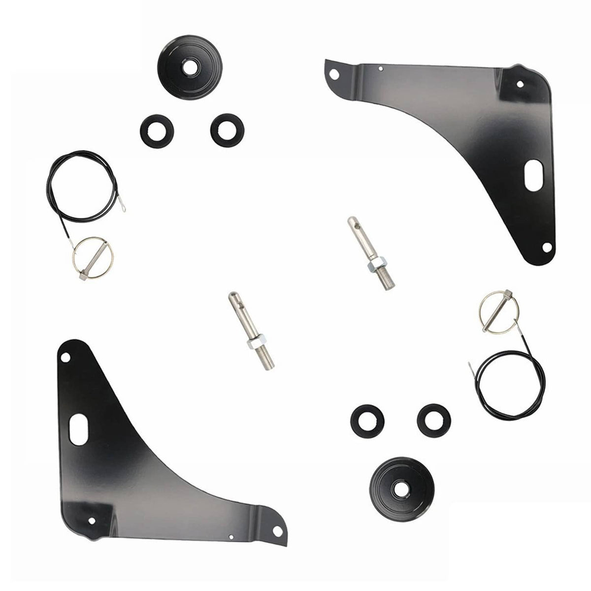 Solidspare Black Hood Pin Pins 82214260AC For 2008-2023 Dodge Challenger Kit Stainless
