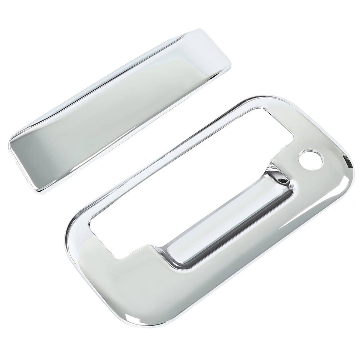 Solid Spare For Ford F-150 F150 4 Door 2004-14 Chrome Outside Tailgate Handle Cover Overlay