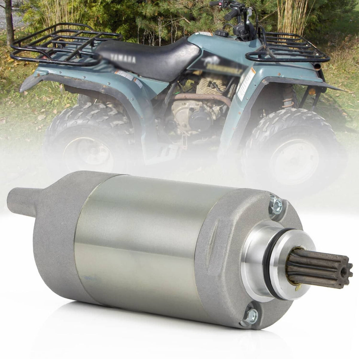 Solidspare Starter Motor Assembly for For Yamaha Bear Tracker 250 YFM250X 1999-2004 2000