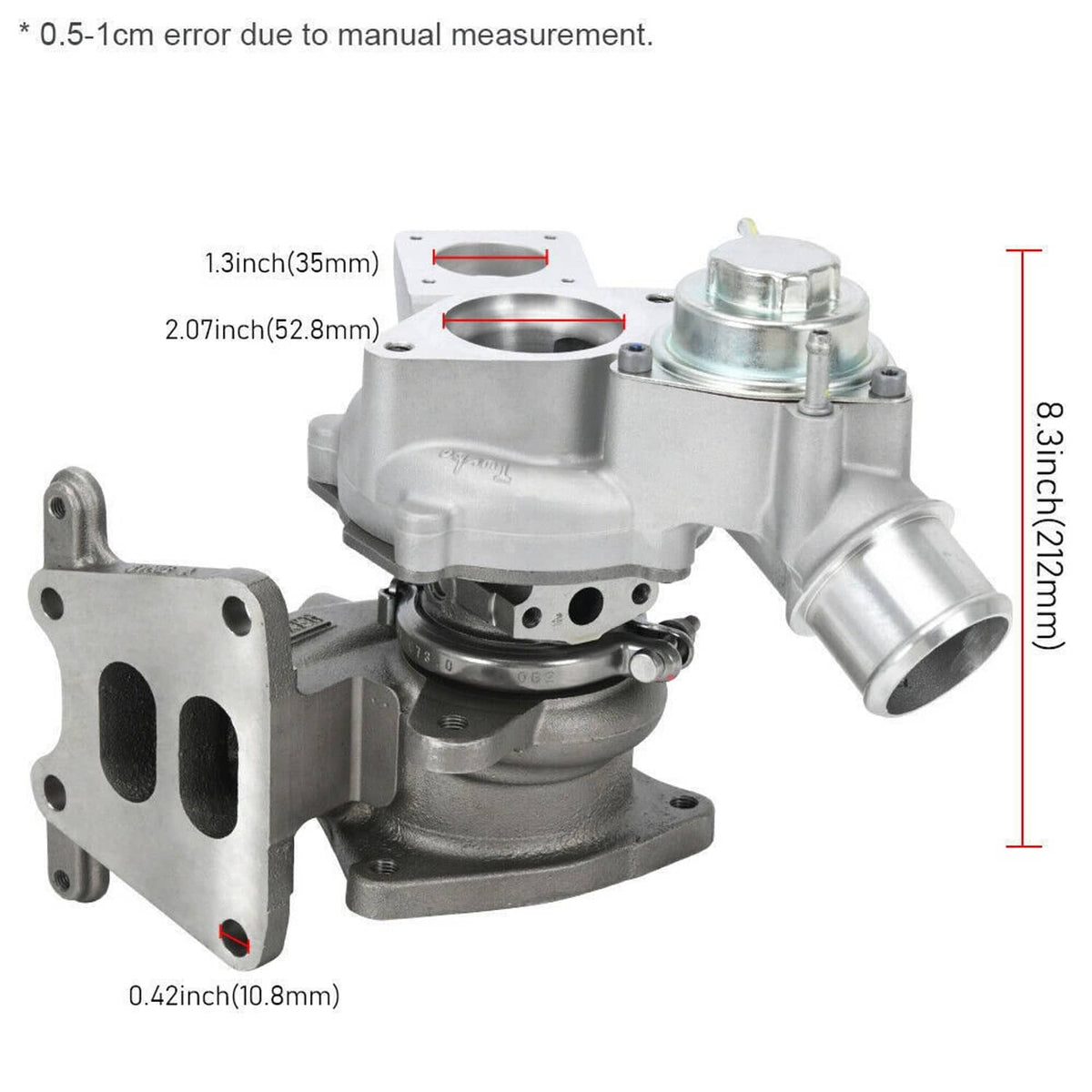 Solidspare Turbocharger W/Actuator For 2018-2020 Honda Accord 1.5L 6A0-F4-T/C 181201132E
