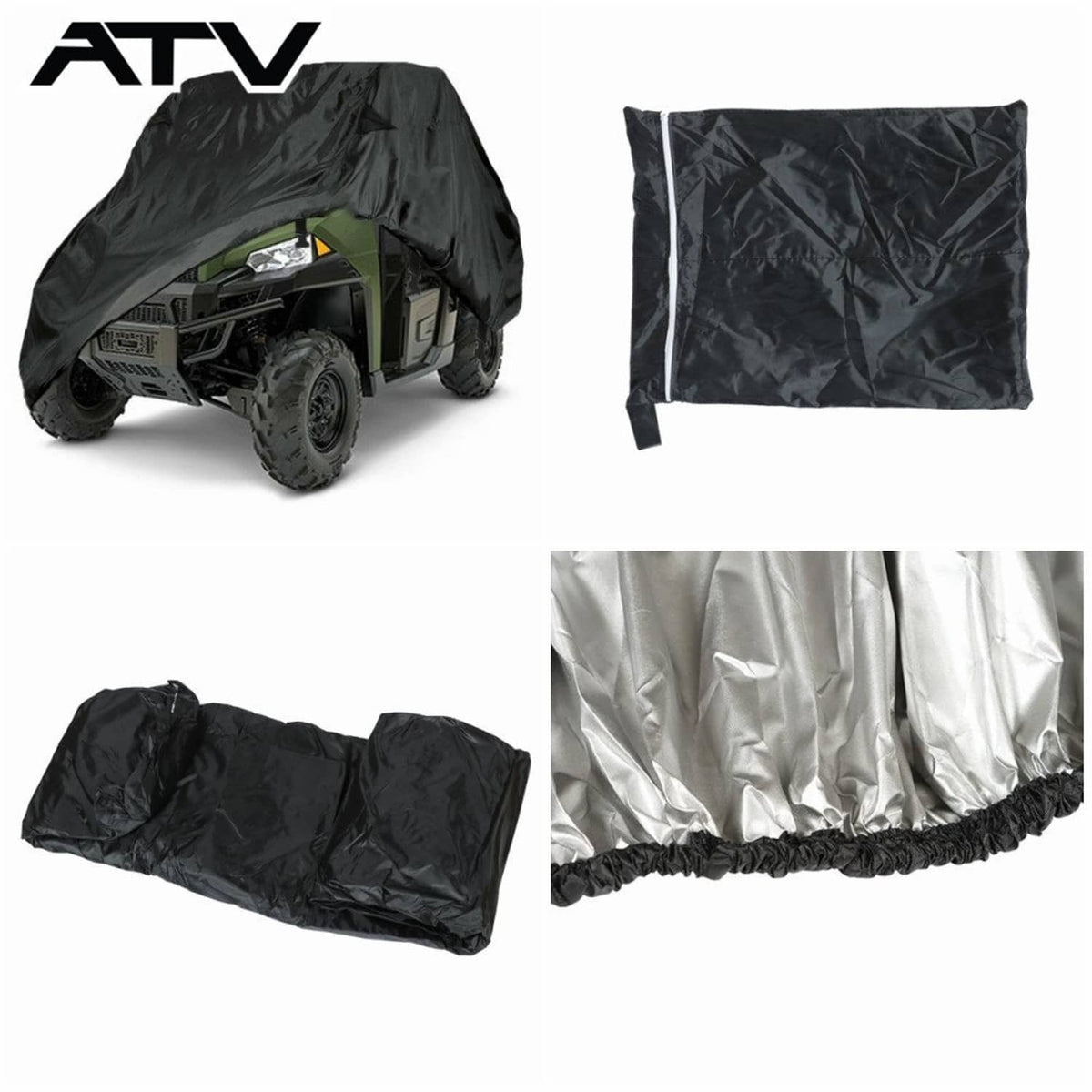 Solidspare Vehicle Cover Waterproof Fit For Polaris Ranger XP 1000 900 800 Snow-Free
