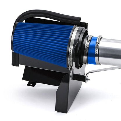 Solidspare 4" Cold Air Intake System & Heat Shield For 99-07 Chevy GMC V8 4.8L 5.3L 6.0L