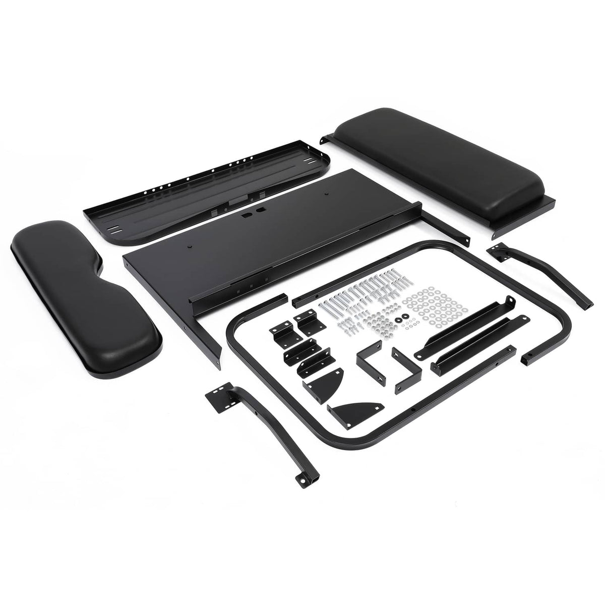 Solidspare For Yamaha G2 G9 Gas Electric Folding Fold Black Golf Cart Rear Back Seat Kit