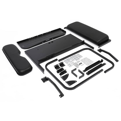Solidspare For Yamaha G2 G9 Gas Electric Folding Fold Black Golf Cart Rear Back Seat Kit