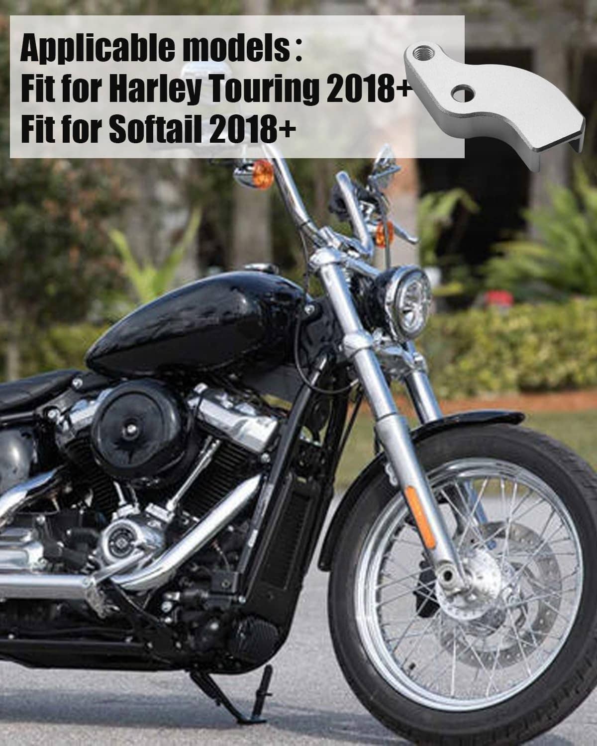 Solidspare Chrome Gear Shift Neutral Assist Bracket For Harley M8 Softail Touring Bagger