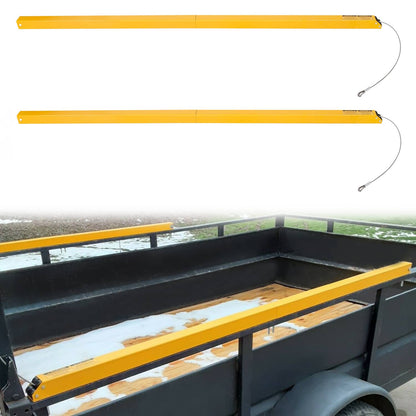 Solidspare 350 lbs L&R Tailgate Utility Trailer Gate & Ramp Lift Assist System 2 x 2 x 72 L