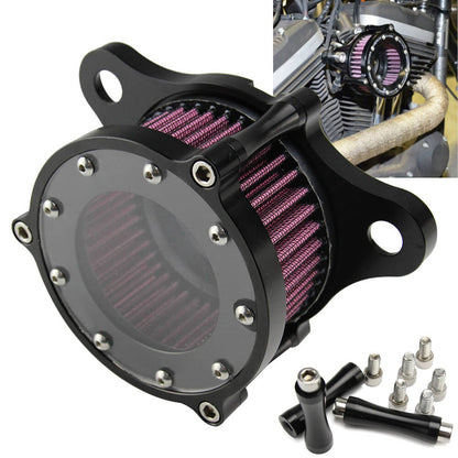 Solidspare Lucency Air Cleaner Intake Filter Systems For Harley Sportster XL 883 1200 04-17