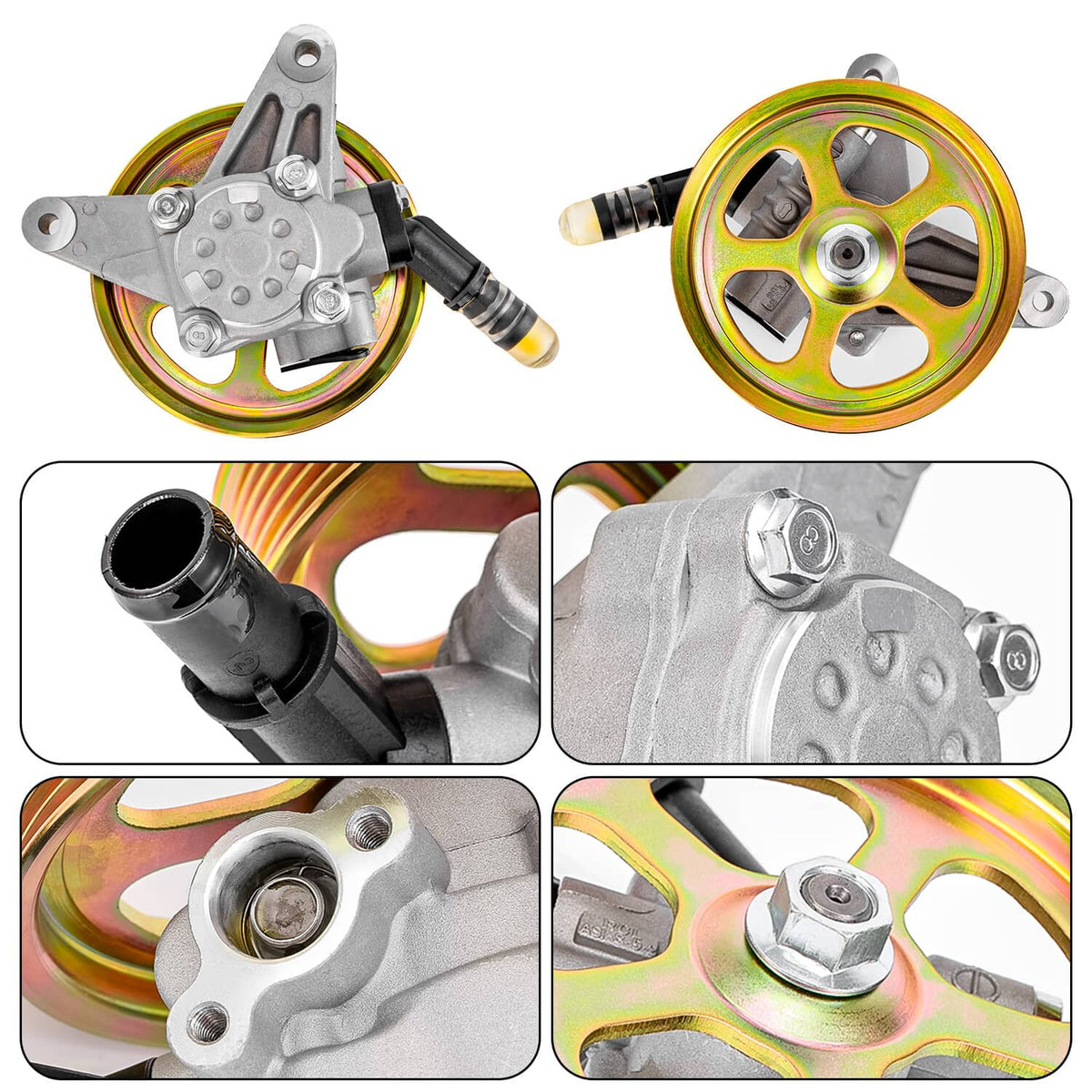 Solidspare Power Steering Pump 21-5442 for Honda 2005-2008 Pilot 3.5L 3471CC V6 GAS SOHC