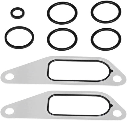 Solid Spare 431327 Oil Cooler Mounting Kit Gasket O-Rings for DT466 DT360 Engine #675513C1