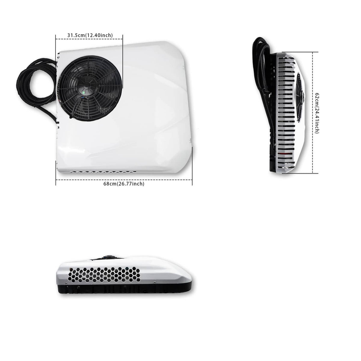 Solidspare 10000 BTU 12V RV Rooftop Air Conditioner A/C Unit Cooling For Trailer Motorhome