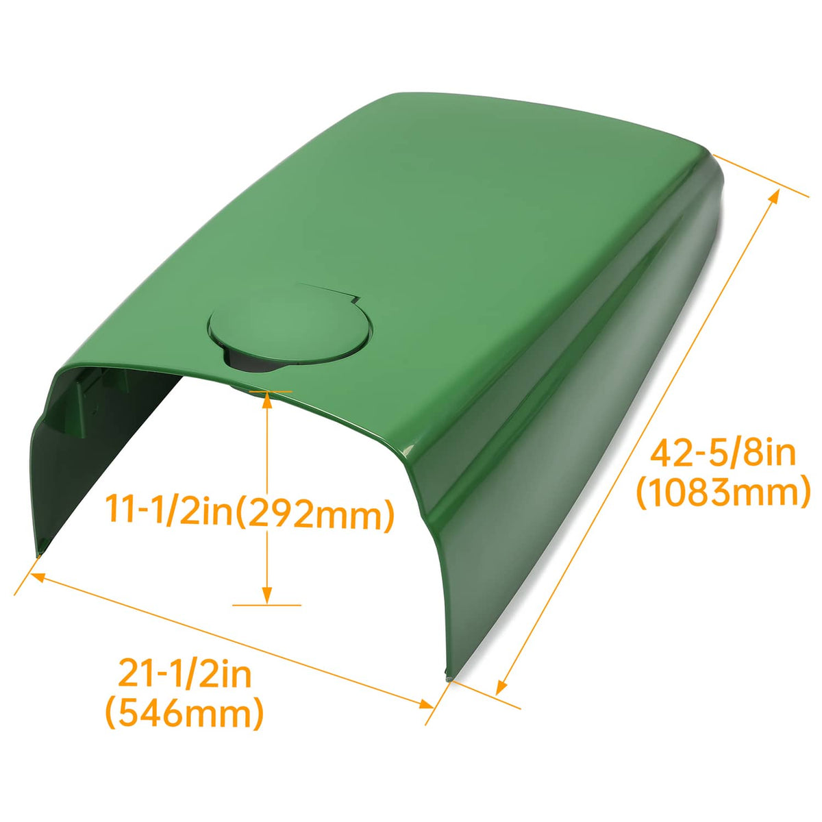 Solidspare Tractor Upper Hood with Fuel Door For John Deere 4500 4510 4600 4610 4700