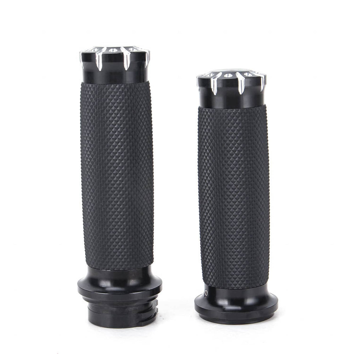 Solidspare Motorcycle Handlebar Hand Grips For Harley Softail Dyna Sportster Chopper Bobber