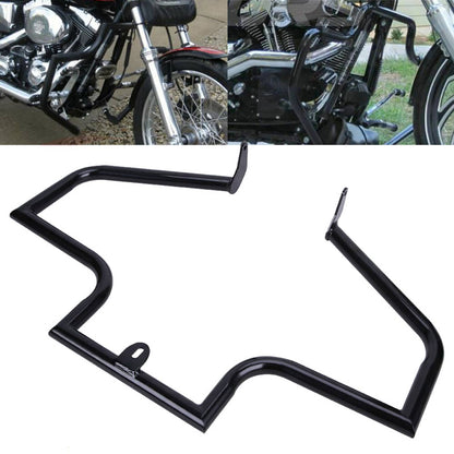 Solidspare For Harley FLSTN Softail Deluxe 2005-2017 Black Engine Highway Guard Crash Bars