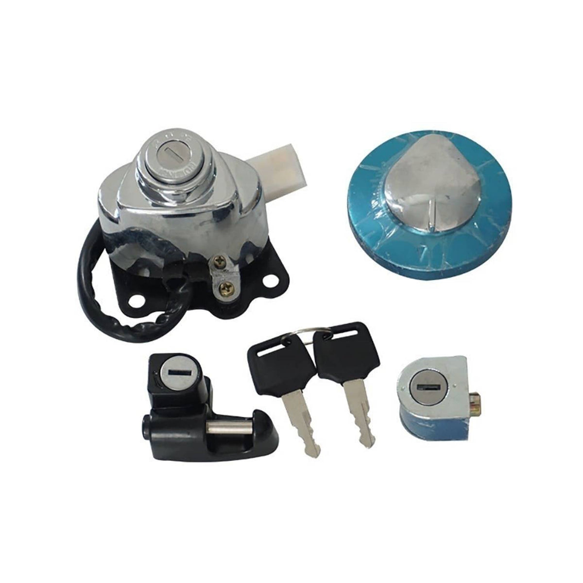 Solidspare Ignition Switch Gas Tank Cap Lock Key for Honda Shadow VLX VT 600