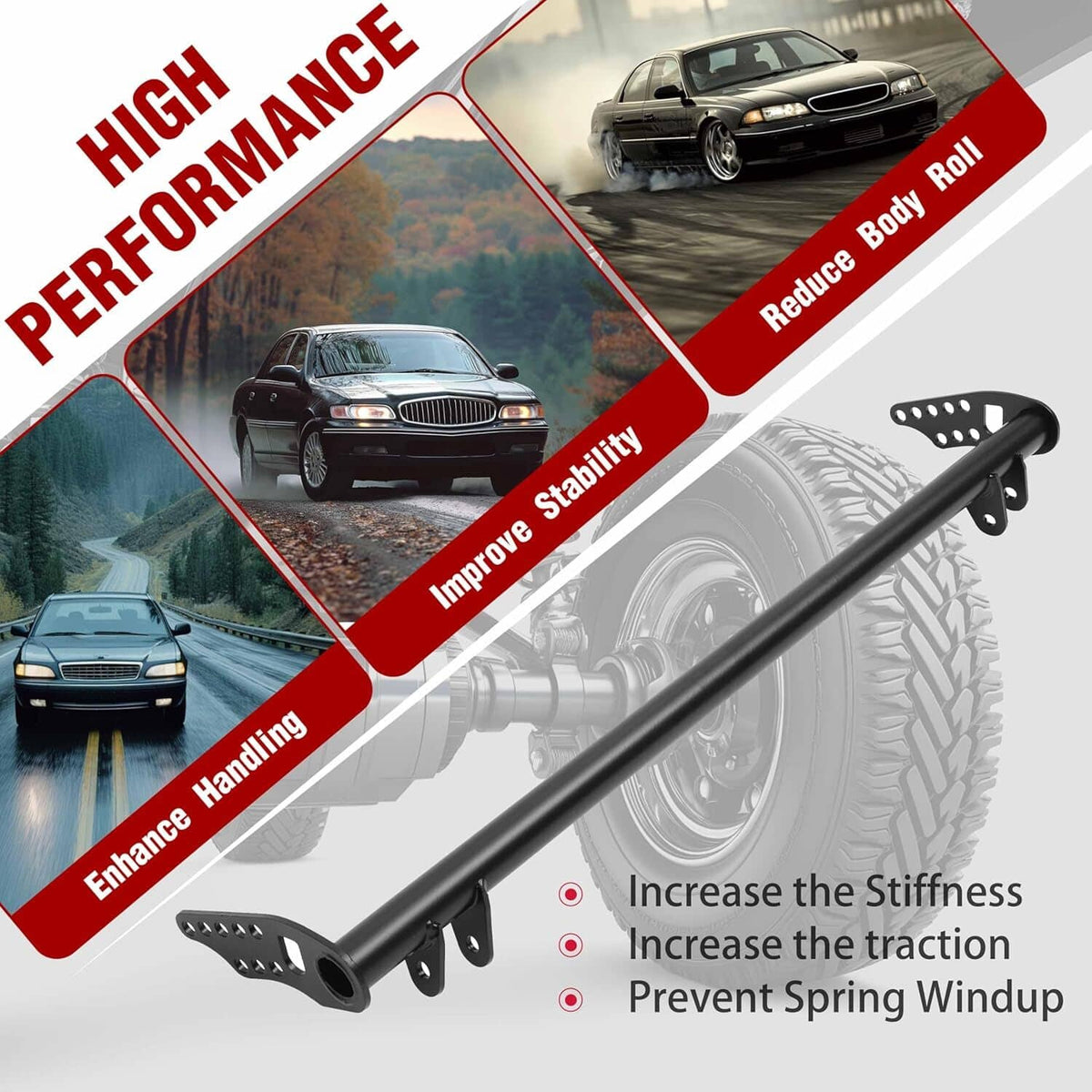 Solidspare New Front Traction Control Lower Tie Bar Kit For 92-01 Honda Civic Acura Integra