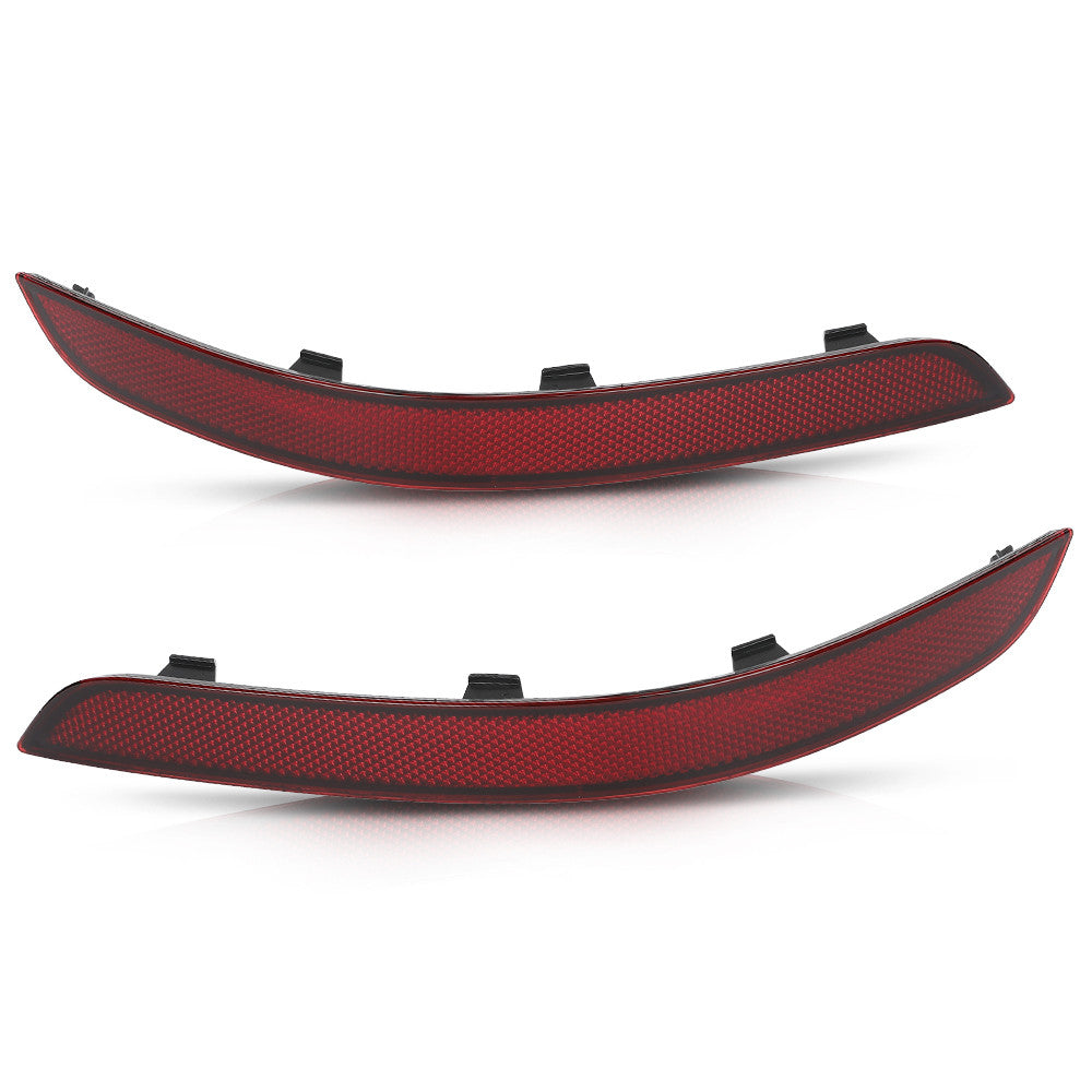 Solid Spare Fit For 2013-2015 Mercedes-Benz GLK300 GLK350 Rear Bumper Reflector Left+Right