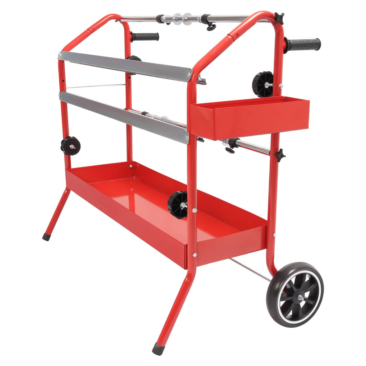 Solid Spare 36" Mobile Multi-Roll Masking Paper Machine Dispenser Storage Tray Cutting Blade