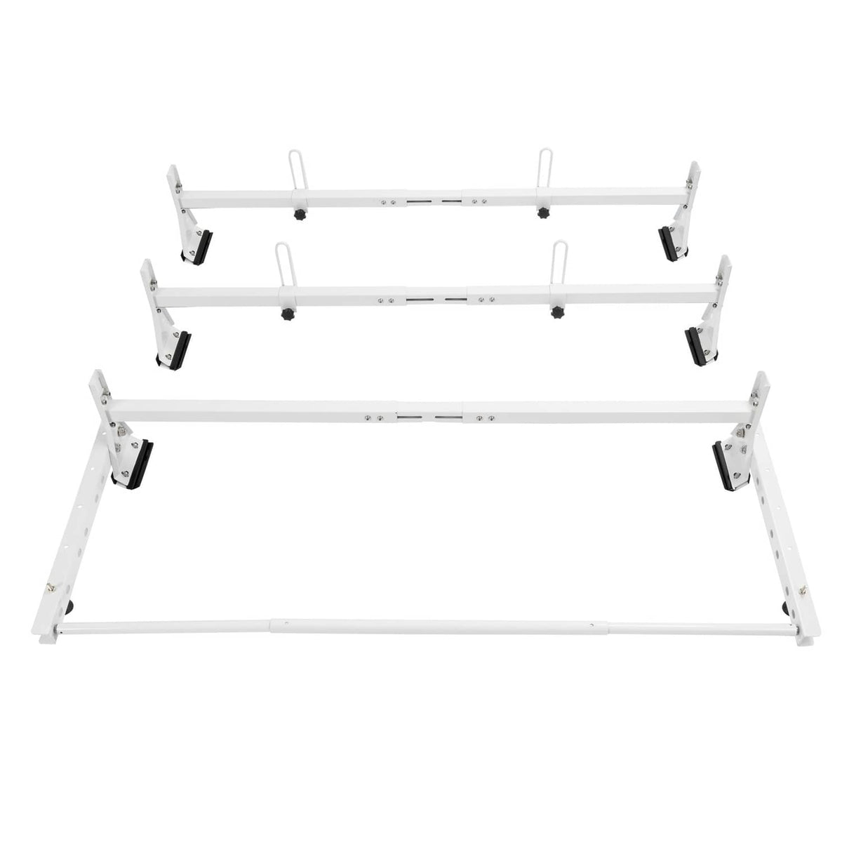 Solid Spare 750 lbs Roof Ladder Rack W/Cargo Roller For Chevy Express Savana 2500/3500 96-23