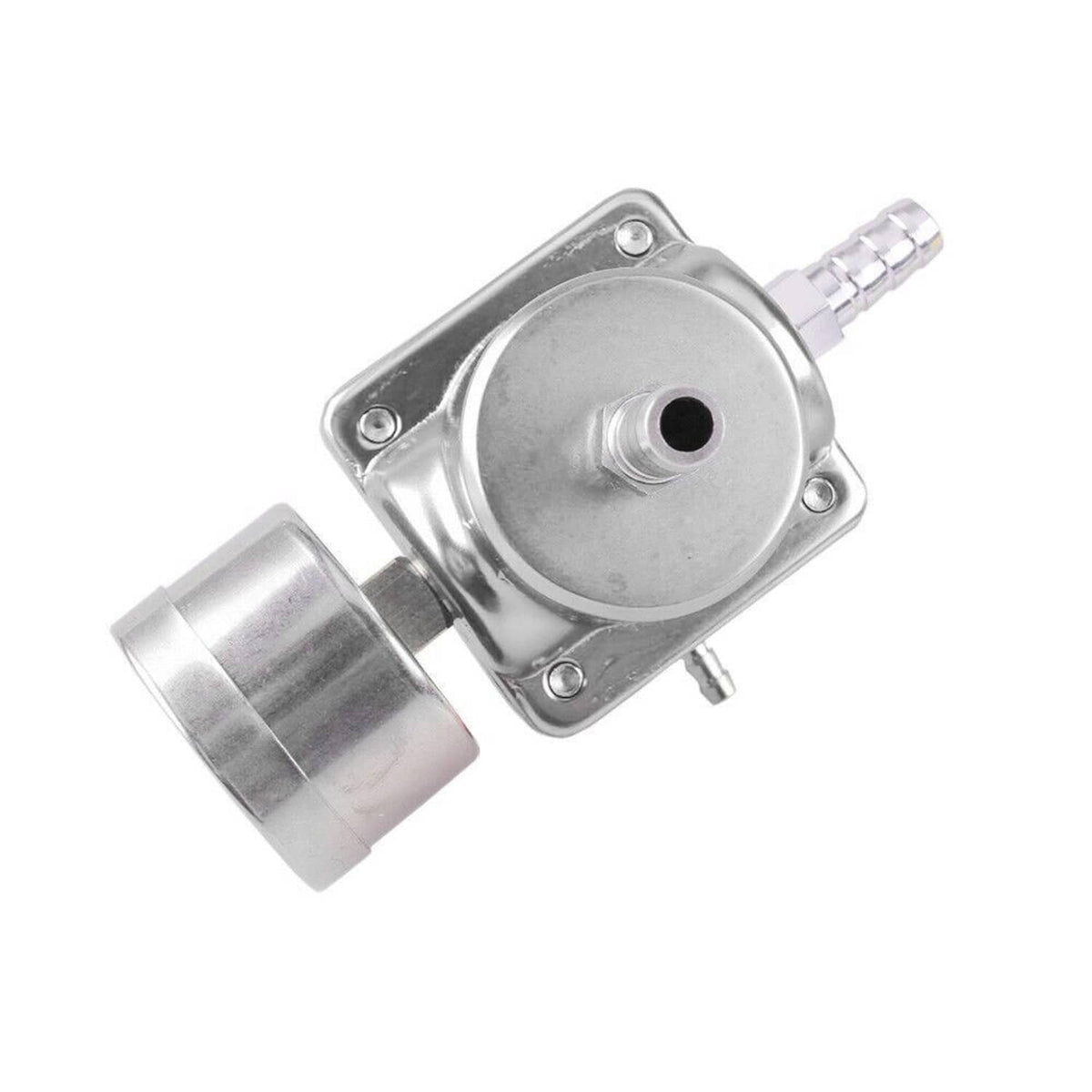 Solidspare Universal Adjustable Fuel Pressure Regulator Kit w/0-140 Psi Gage & Hose Sliver
