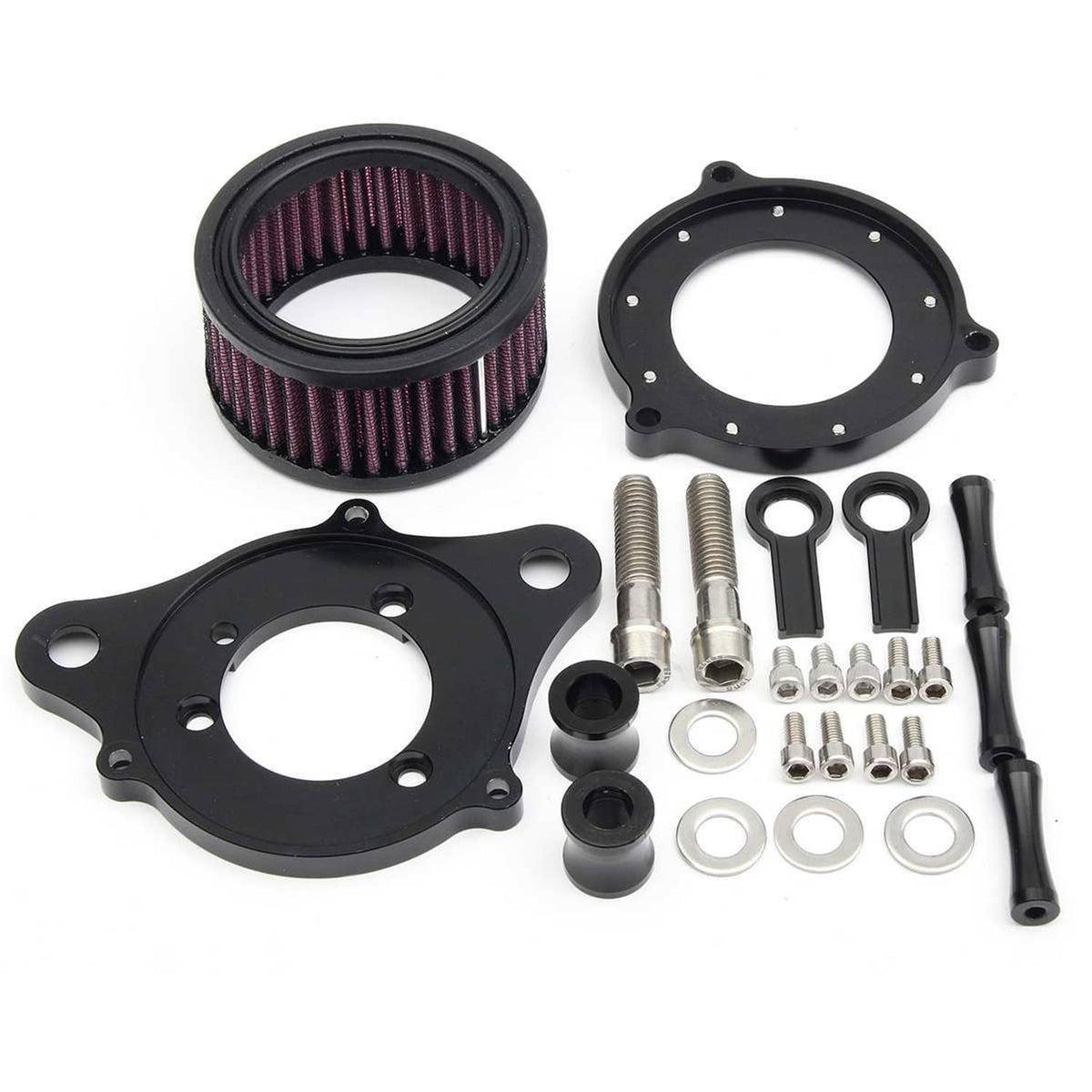 Solidspare Air Cleaner Intake Filter Kit For Harley Sportster 883 1200 88-22 Iron 883 09-22