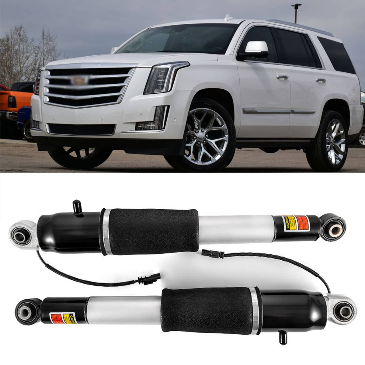 Solidspare For 15-19 Escalade Suburban Tahoe Yukon Set of 2 Rear Air Suspension Shock Strut