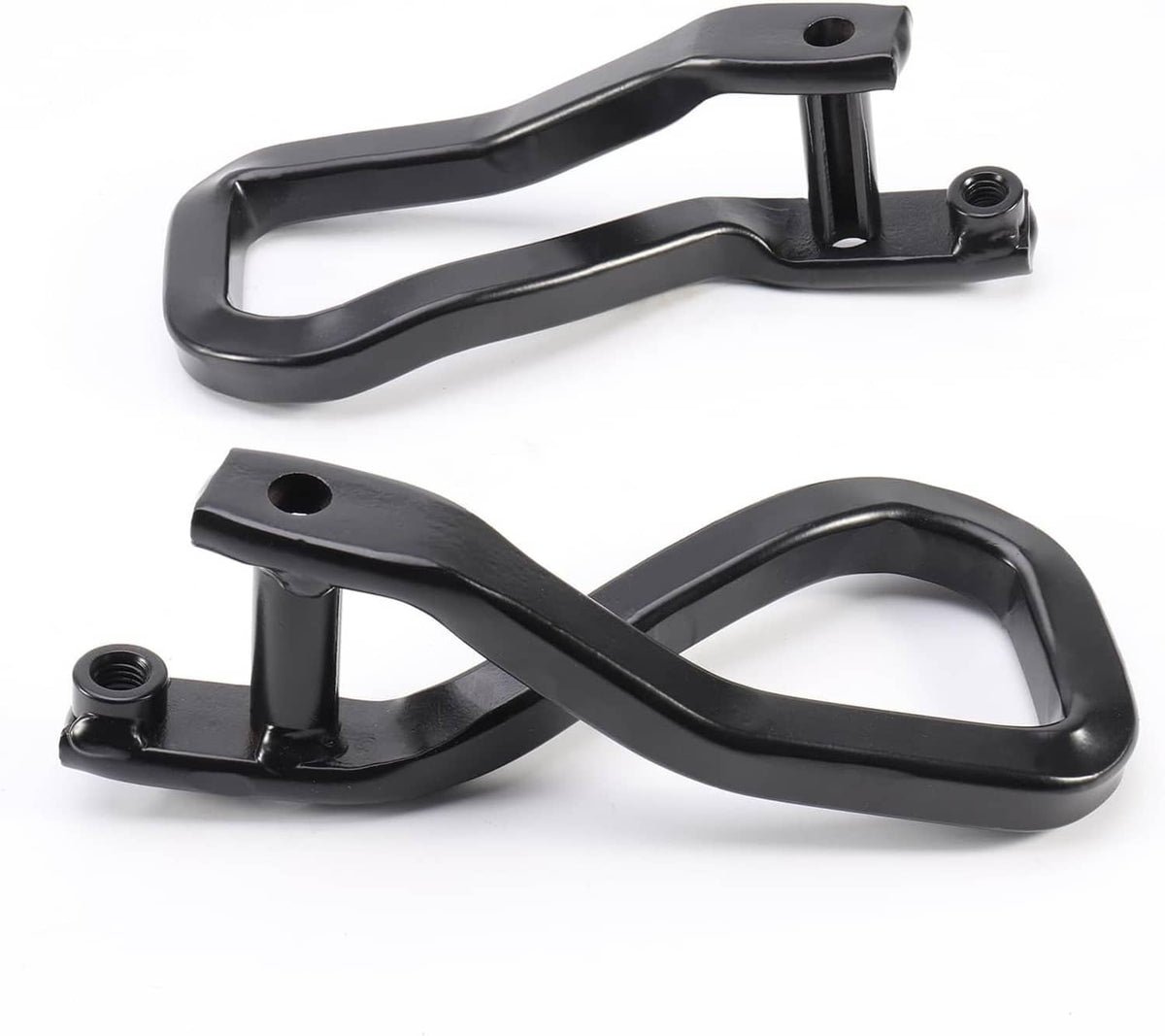 Solidspare 2Pcs Front Tow Recovery Hooks Set w/Bolts For 2019-2021 GMC Sierra 1500 Black