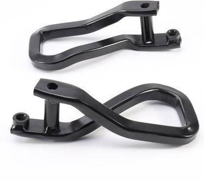 Solidspare 2Pcs Front Tow Recovery Hooks Set w/Bolts For 2019-2021 GMC Sierra 1500 Black