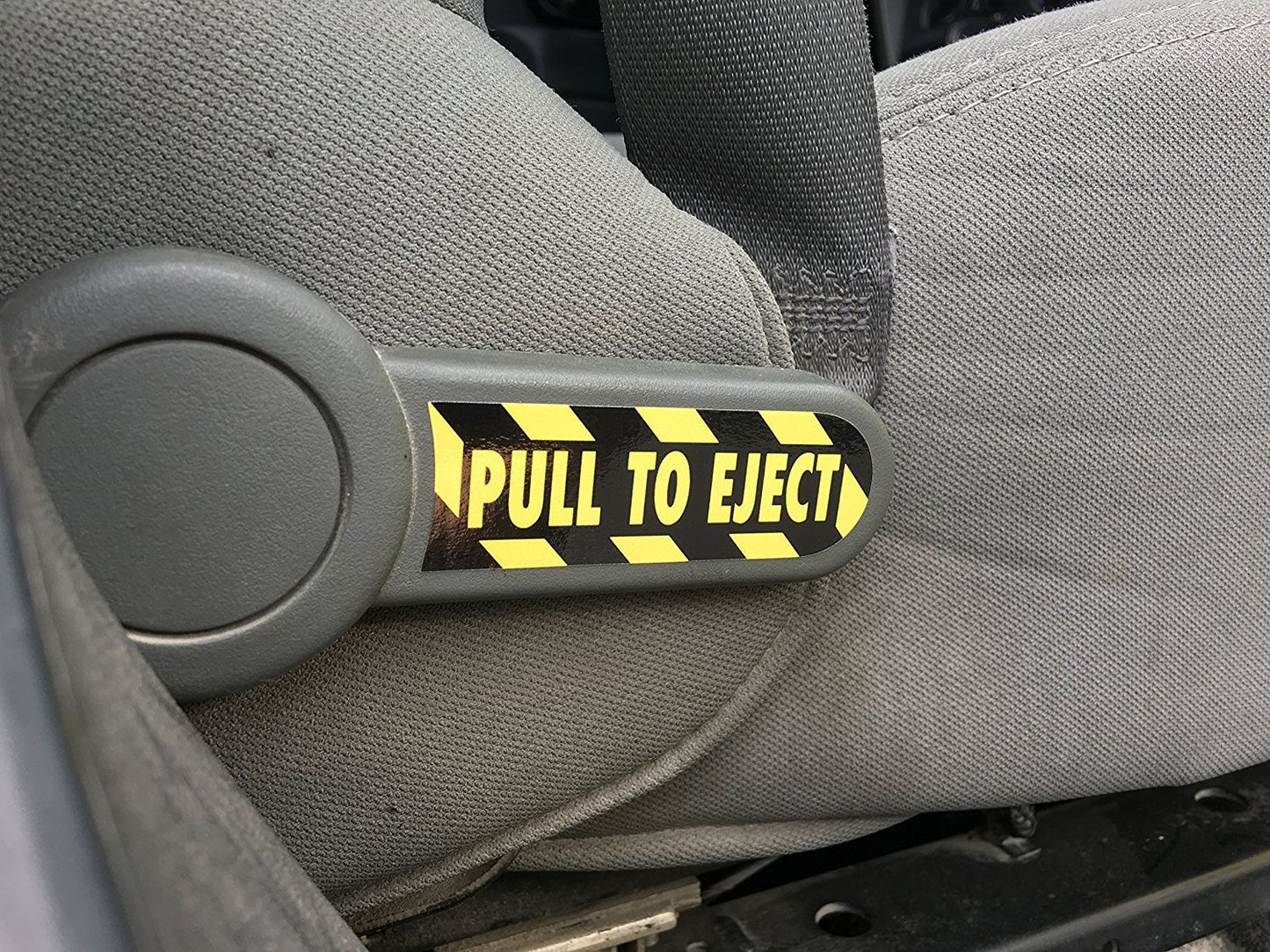 PULL TO EJECT Decal / Sticker Set for Jeep Wrangler JK, JKU, Sahara, Rubicon, SE