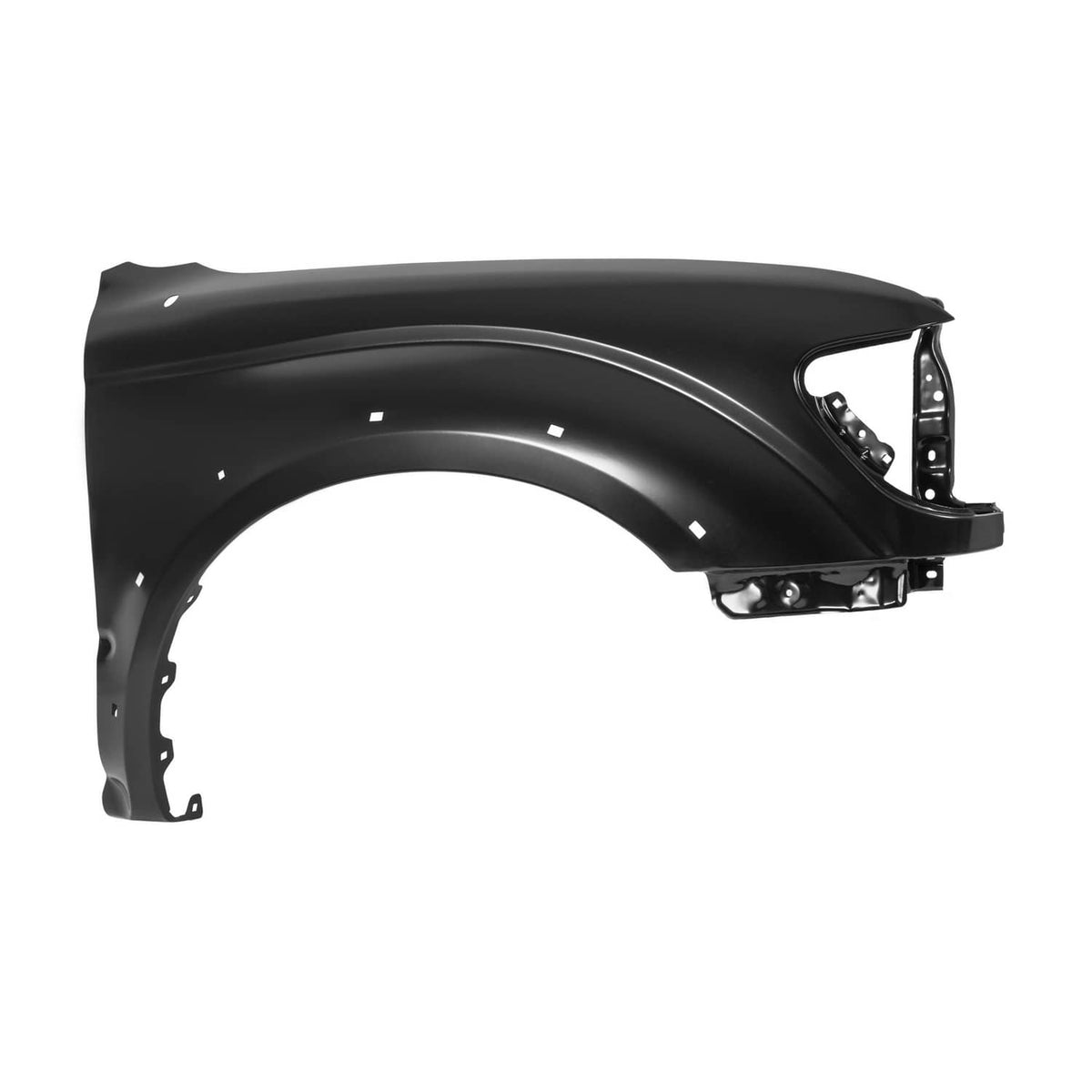 Solid Spare Front Fender For 2001-2004 Toyota Tacoma Passenger Side Black Steel TO1241188