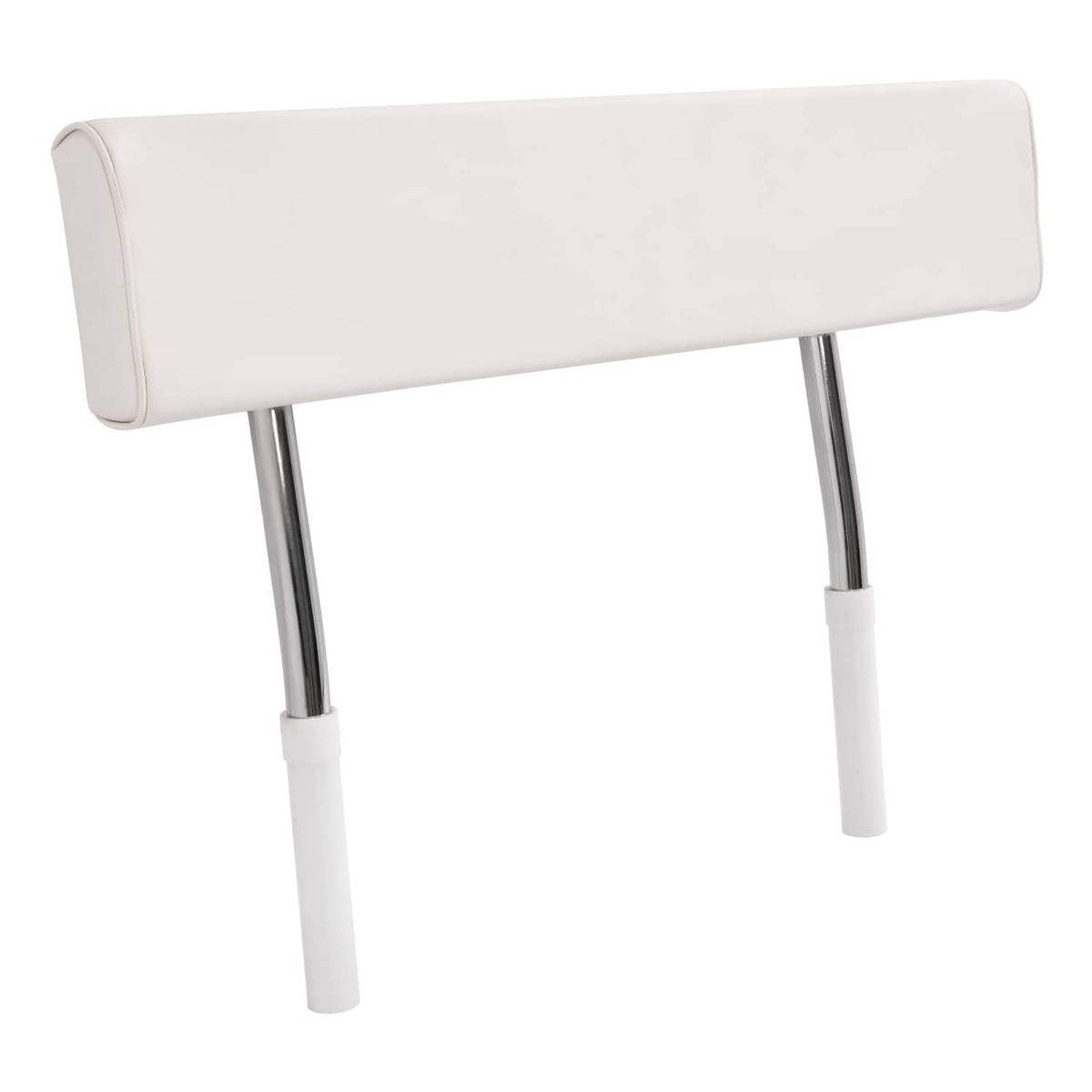 Solidspare For Universal Boat Seat Backrest W/Folding Arms Leaning Post White + Silvery