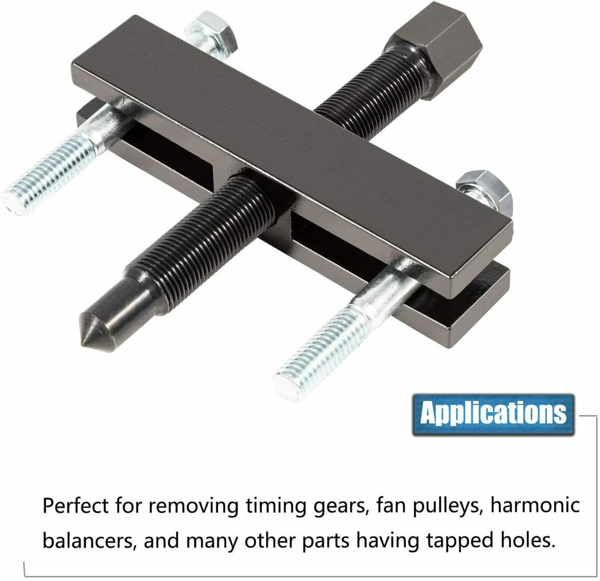 Solid Spare 7393 Gear and Pulley Puller Replace for OTC 7393 with 5-1/2" Long Forcing Screw