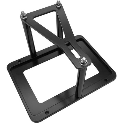 Solidspare Aluminum Billet Battery Tray Hold Down Trunk Relocation Box Racing Mount Black