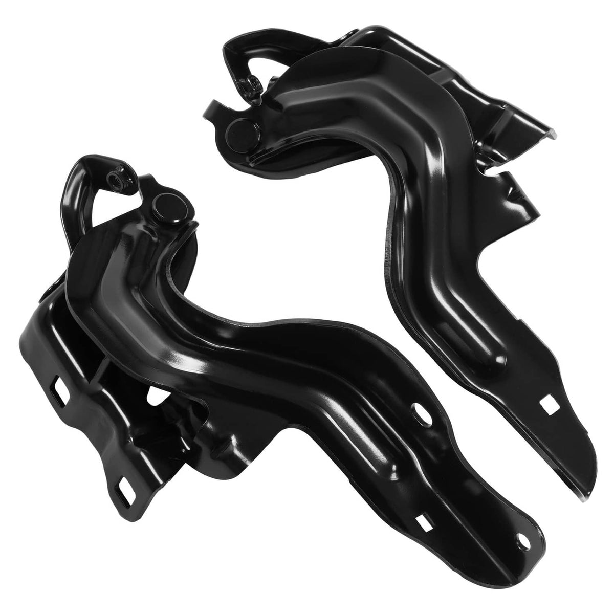 Solid Spare For 2013-2018 Nissan Altima Sedan 4Dr Hood Hinges Primed Black LH & RH Pair Set
