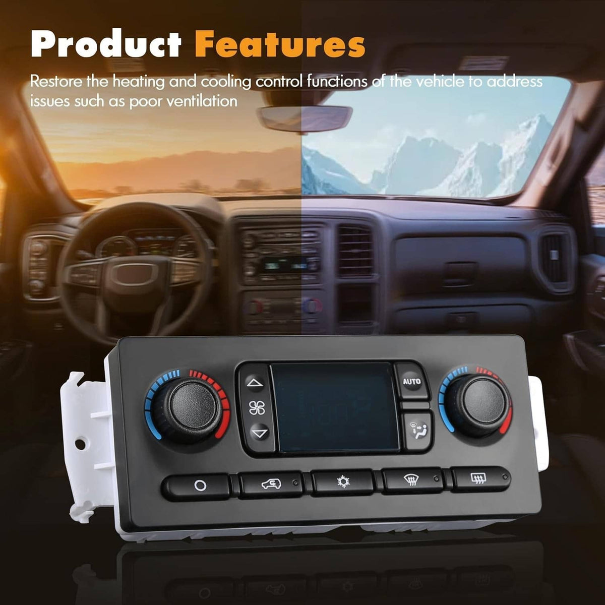 Solidspare New AC Heater Climate Control Module 599-009 For Chevy GMC Improved Design 03-07